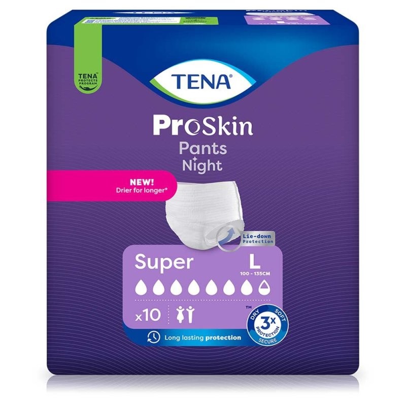 TENA ProSkin Pants Night Super, 10 st.